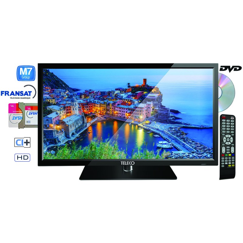 TV 19' DVD TELECO TEK + MODULE CAM CARTE FRANSAT