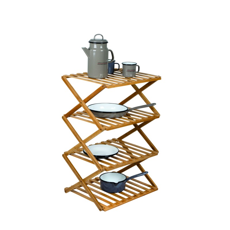 ETAGERE PLIABLE VINTAGE BAMBOU