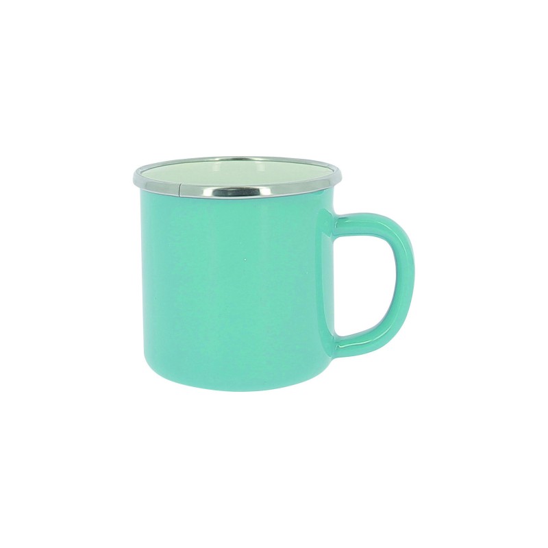 PACK DE 2 MUGS EN ACIER EMAILLE - INCASA