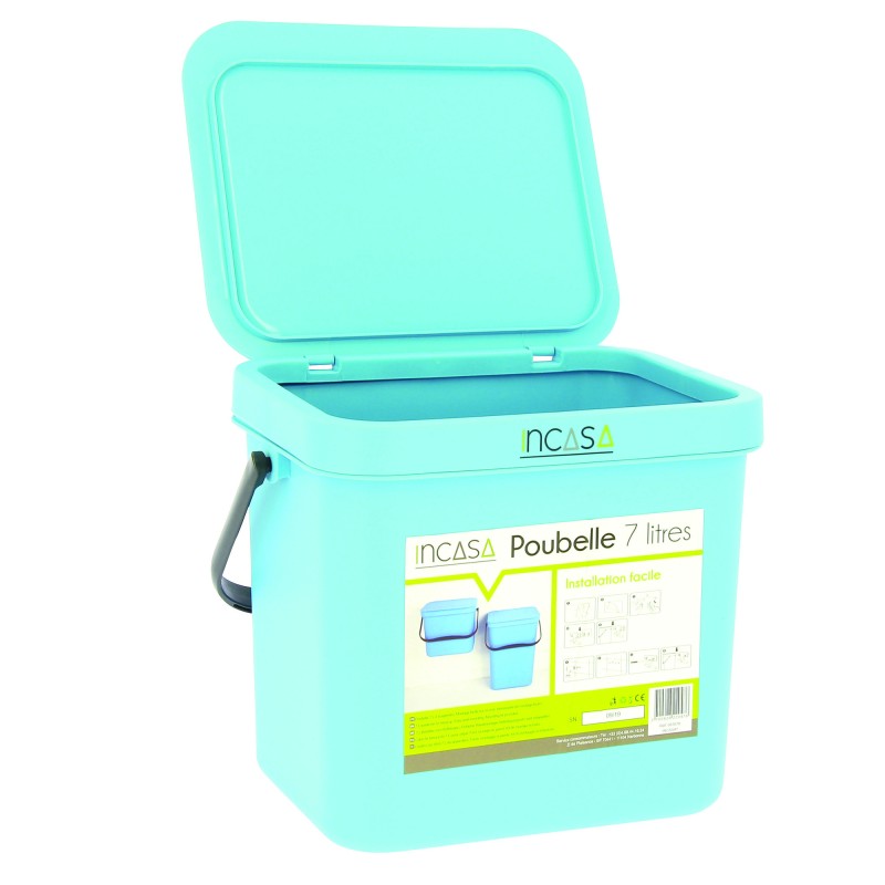 PETITE POUBELLE BLEUE 7 LITRES  INCASA