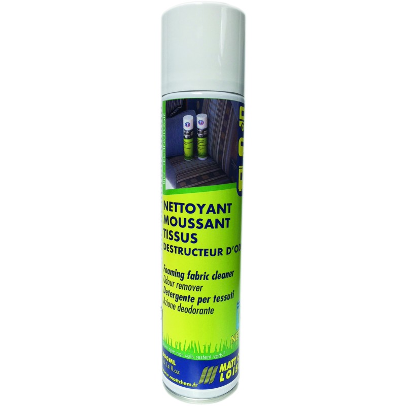 NETTOYANT MOUSSANT TISSUS ET MOQUETTES - DESTRUCTEUR D’ODEUR - 300 ML - NET TEX