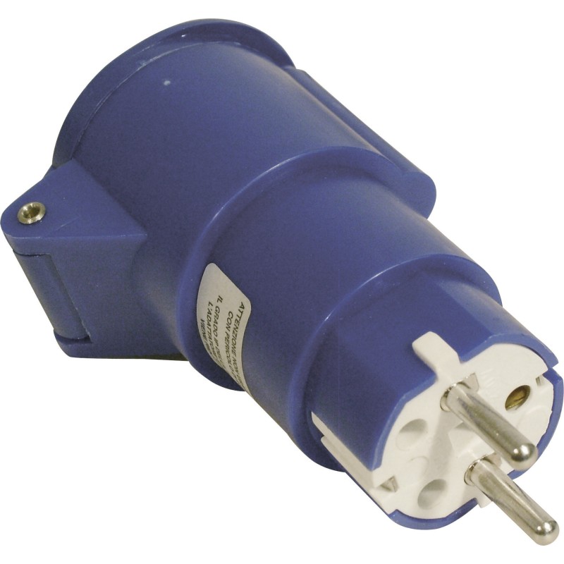 ADAPTATEUR MÂLE CEE 7/7 FEMELLE CEE 17