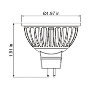 LED MOOVE MR16 ANGLE 120° 5W BF