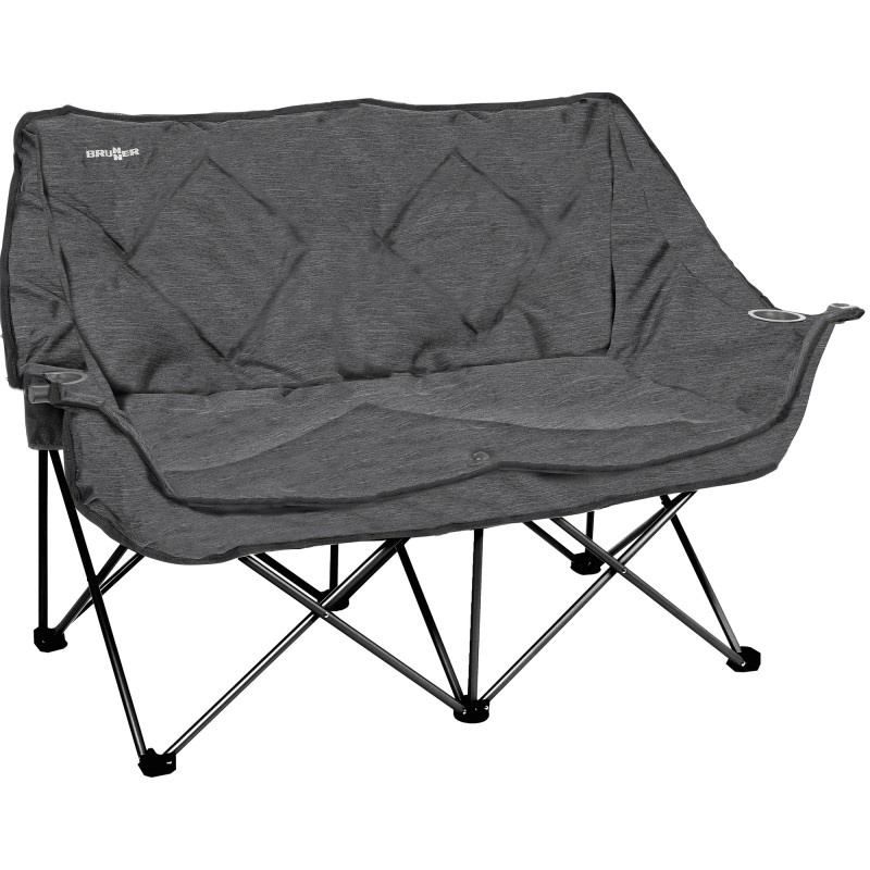 FAUTEUIL DOUBLE COMPACT ET PLIABLE ACTION ANTHRACITE