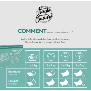 LESSIVE EN FEUILLES CONCENTREE HAUTE COUTURE (60 LAVAGES)