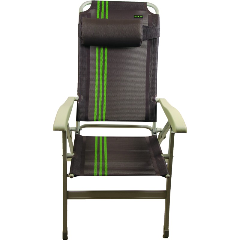 FAUTEUIL MOOVE CHOCOLAT LIGNES VERTES