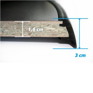 TABLE LINEAR BLACK 115 x 70 x 83 - BRUNNER