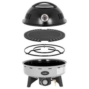 BARBECUE A GAZ AVEC PIEDS DEVIL BBQRUISER 30mBAR NOIR GRIS BRUNNER