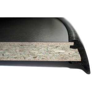 TABLE LINEAR BLACK 80 X 60 X 63/83 CM BRUNNER