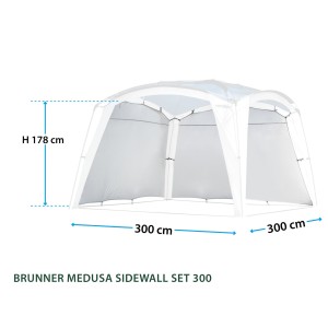 SET DE 2 PAROIS POUR MEDUSA II GRIS BRUNNER