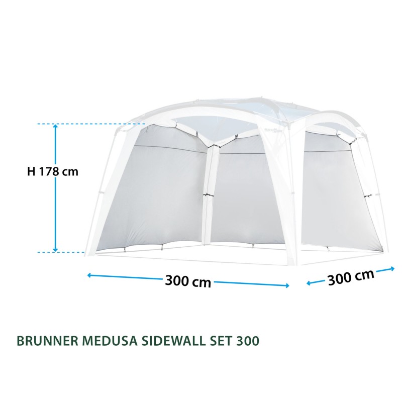 SET DE 2 PAROIS POUR MEDUSA II GRIS BRUNNER