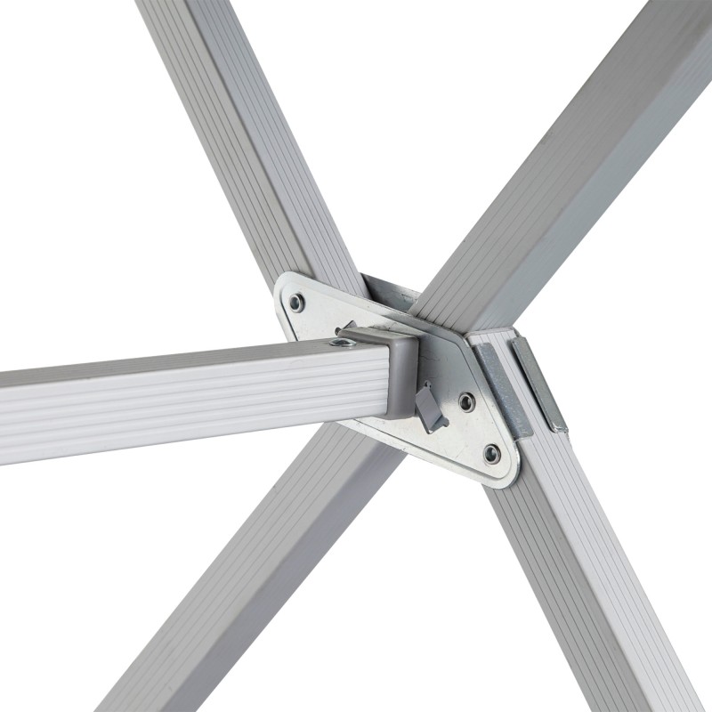 TABLE PLIANTE SILVER GAPLESS LEVEL 4 PLAN ENROULABLE 110 X 71 X 70 CM BRUNNER