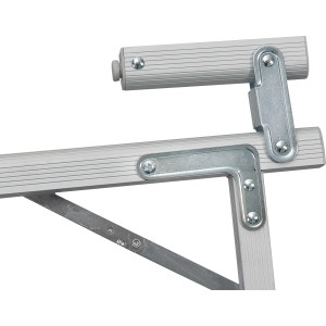 TABLE PLIANTE SILVER GAPLESS LEVEL 6 PLAN ENROULABLE 140 X 81 X 70 CM BRUNNER