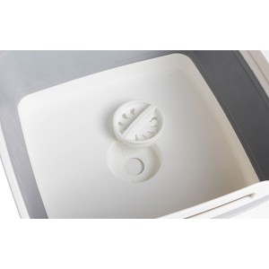 BASSINE PLIABLE CARRE TANQ FOLD-AWAY GRIS BLANC 9 L BRUNNER