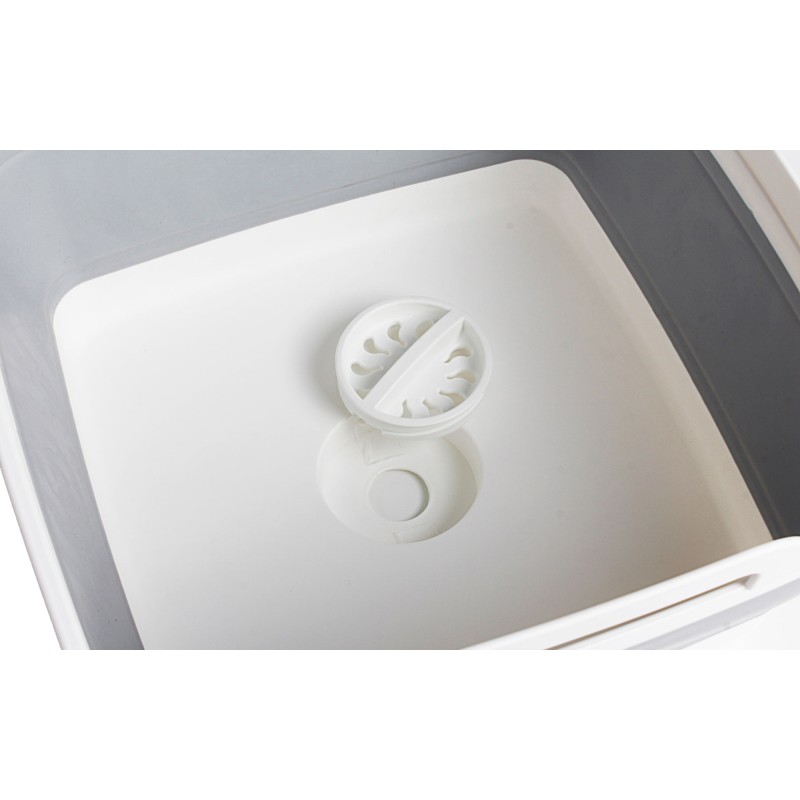 BASSINE PLIABLE CARRE TANQ FOLD-AWAY GRIS BLANC 9 L BRUNNER