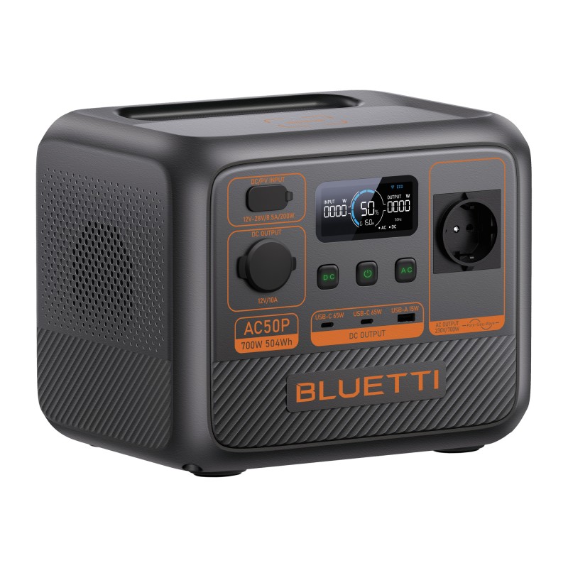 STATION D'ÉNERGIE PORTABLE AC50P 700 W / 504 WH - BLUETTI