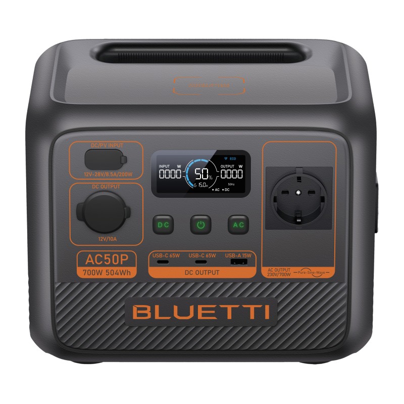 STATION D'ÉNERGIE PORTABLE AC50P 700 W / 504 WH - BLUETTI