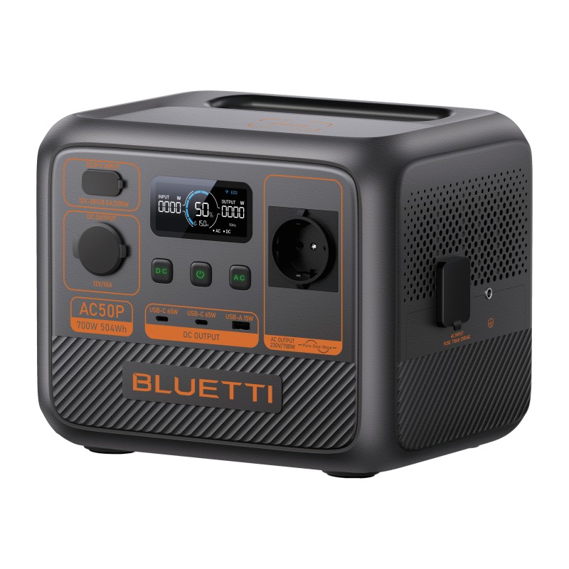 STATION D'ÉNERGIE PORTABLE AC50P 700 W / 504 WH - BLUETTI
