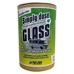 NETTOYANT EFFERVESCENT BAIES ET LANTERNEAUX SIMPLY GLASS (20 PASTILLES) - MATT CHEM