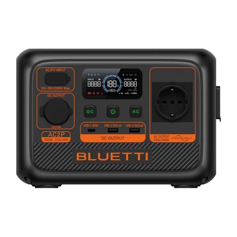 STATION D'ENERGIE PORTABLE AC2P 300 W / 230,4 Wh BLUETTI