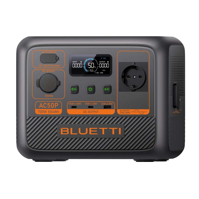 STATION D'ÉNERGIE PORTABLE AC50P 700 W / 504 WH - BLUETTI