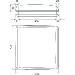 LANTERNEAU OMNISTOR OMNIVENT BLANC 400 X 400