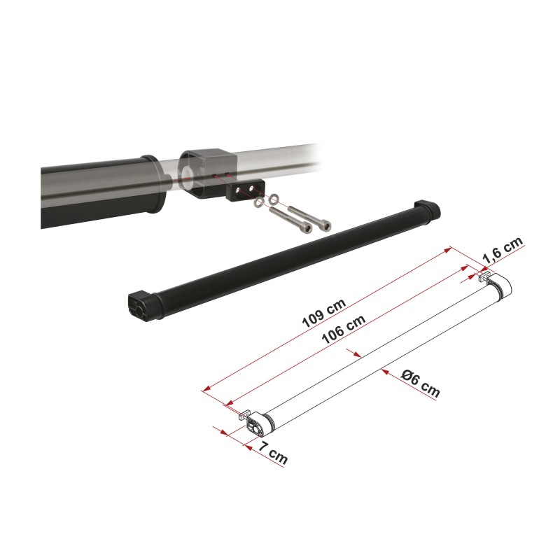 ROLLER ROOF RAIL FIAMMA