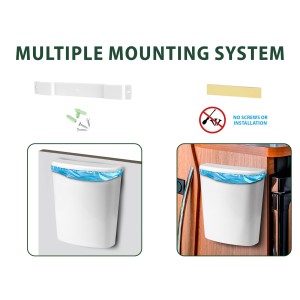 POUBELLE PORT 5,5L COULEUR BLANCHE