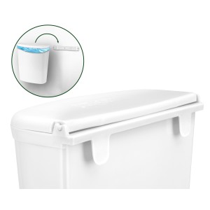 POUBELLE PORT 5,5L COULEUR BLANCHE