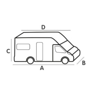 HOUSSE PROCOVER DUCATO 636 NOIR ET GRIS - BRUNNER