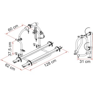 PORTE VELO CI ROLLER TEAM EMBOUTS NOIRS