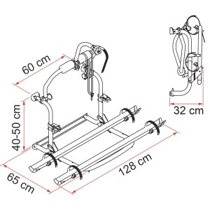 PORTE VELO CL EMBOUTS NOIRS