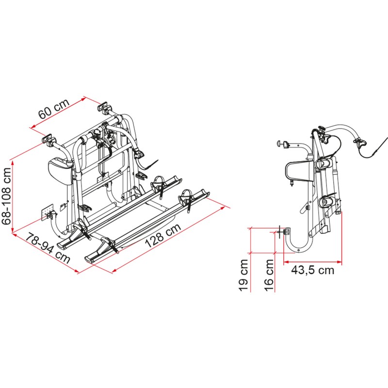 PORTE-VÉLOS CARRY BIKE LIFT 77 - FIAMMA