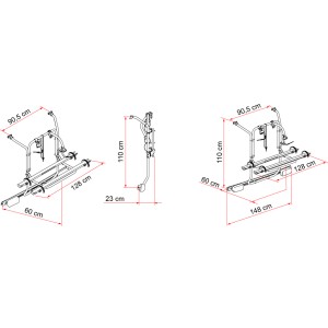 PORTE VÉLO VAN MERCEDES / VIANO - FIAMMA