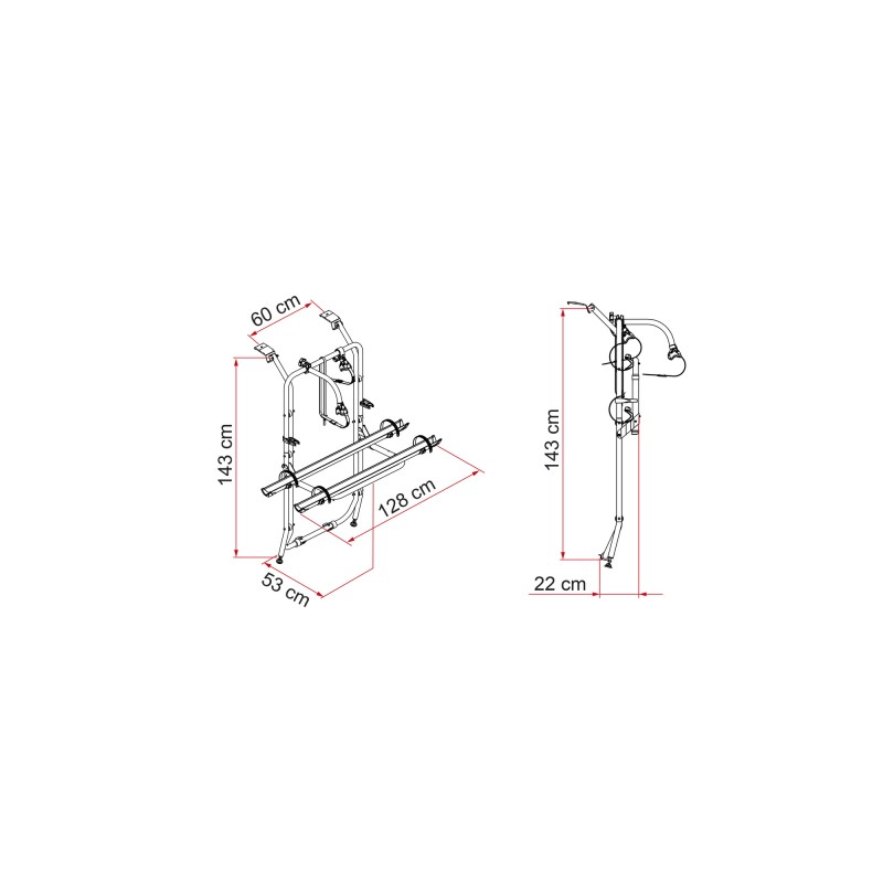PORTE-VÉLOS VIVARO / TRAFIC / TALENTO - FIAMMA