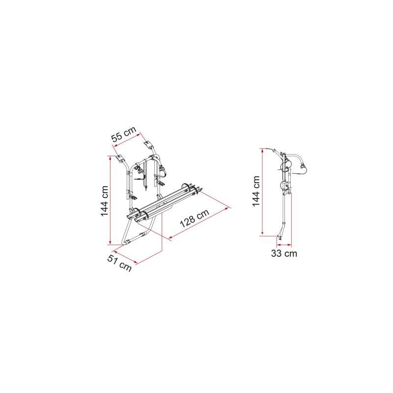 PORTE-VÉLOS VIVARO / TRAFIC / TALENTO D - FIAMMA