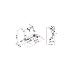 PORTE-VÉLOS VW T5 PRO DEEP BLACK - FIAMMA