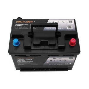 BATTERIE LITHIUM LIFEPO4 12 V 100Ah BLUETOOTH TECHFORCE