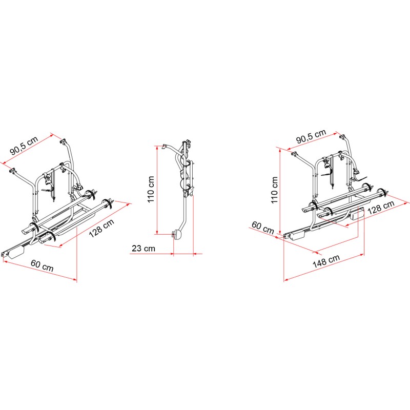 PORTE VÉLO VAN MERCEDES / VIANO - FIAMMA