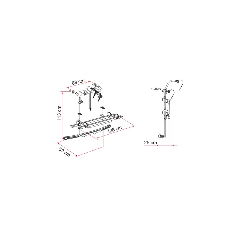 PORTE-VÉLOS VW CADDY - FIAMMA