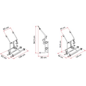 PORTE VÉLO VW T3 T25 APRES 1980 - FIAMMA