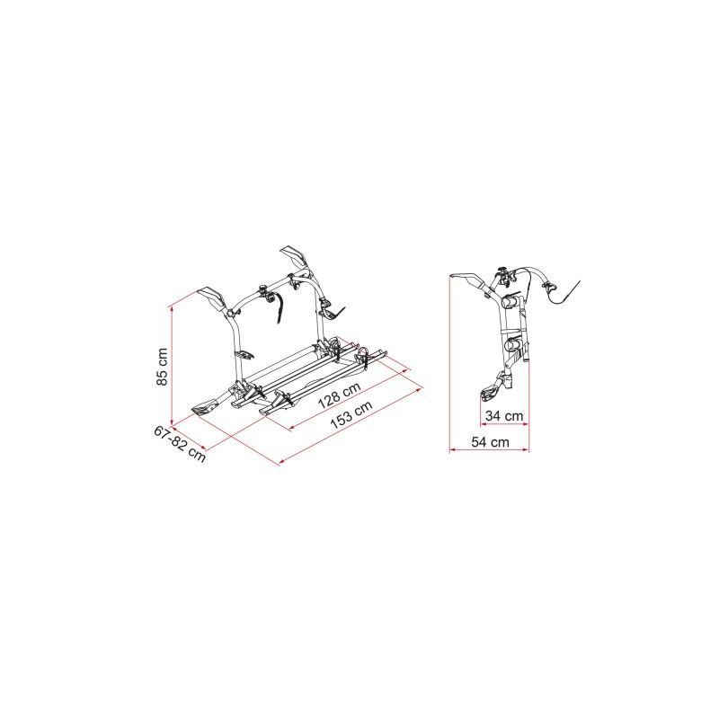 PORTE-VÉLOS VW T6 PRO DEEP BLACK - FIAMMA