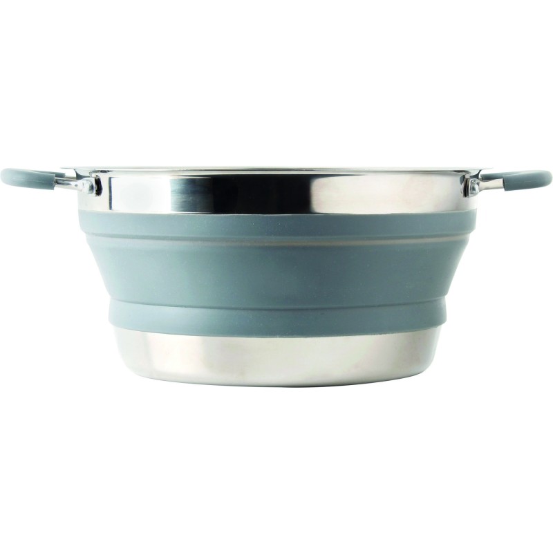 FAITOUT PLIABLE EN SILICONE ET INOX DIAMETRE 20 CM