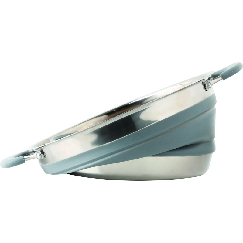 FAITOUT PLIABLE EN SILICONE ET INOX DIAMETRE 20 CM