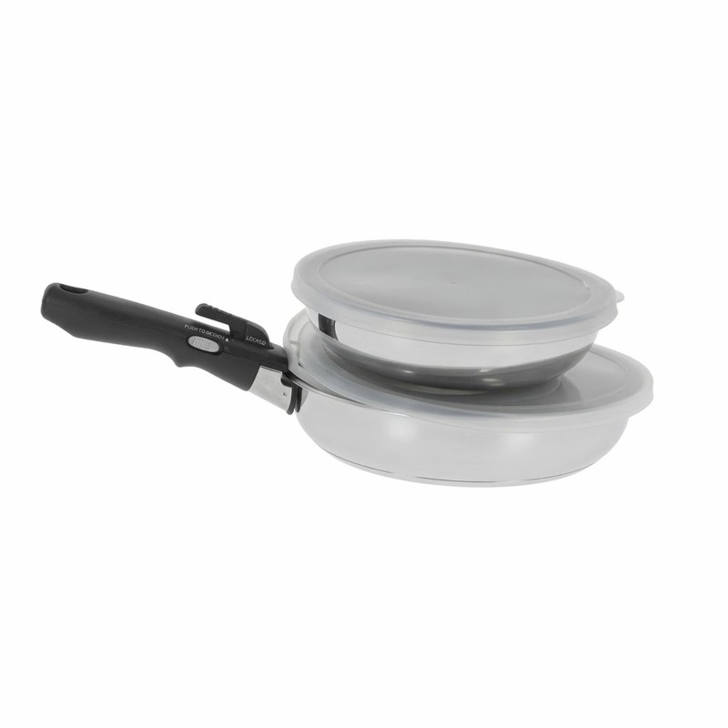 LOT 2 POELES POIGNEE AMOVIBLE INCASA