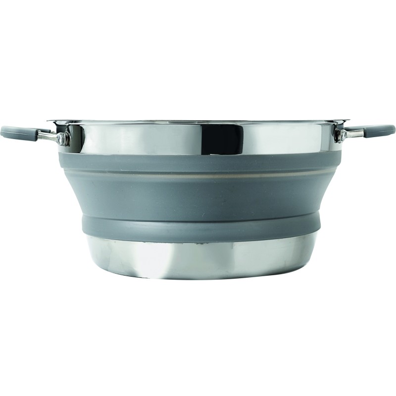 KIT FAITOUT POELE ET PASSOIRE PLIABLE EN SILICONE