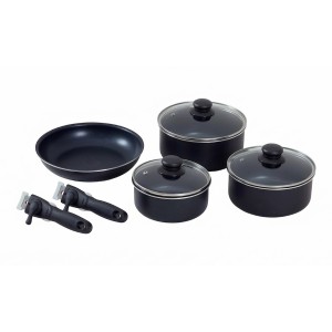 SET DE 3 CASSEROLES ET 1 POELE EMPILABLES ISABELLA