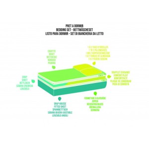 LIT TOUT FAIT CALIFORNIA 120/130 X 190 CM - INCASA