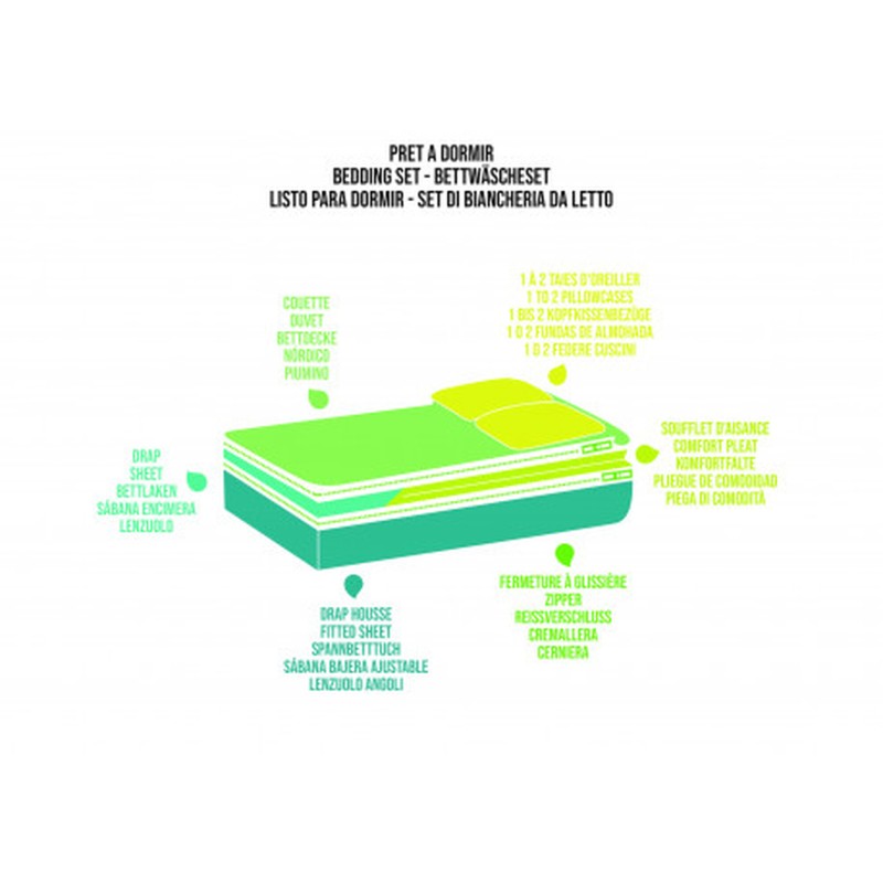 LIT TOUT FAIT CALIFORNIA 120/130 X 190 CM - INCASA