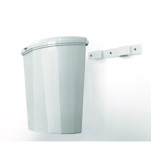 POUBELLE DE PORTE GRISE 6,5L